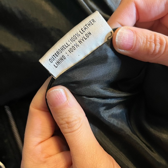 G-III Women's Black Leather Jacket - Picture 4 of 6